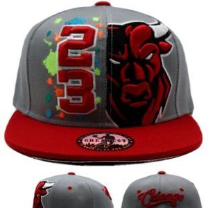 Chicago Greatest 23 MJ Splash Snapback Hat